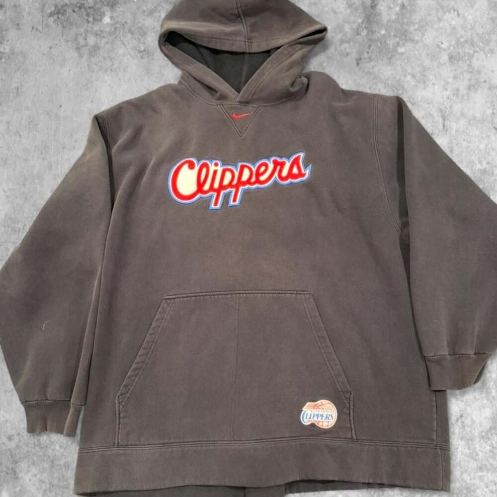 Vintage Nike Los Angeles Clippers Center Swoosh Hoodie